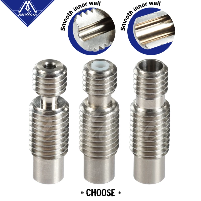 Banhado a Cobre Completo para Impressora Hotend para Pt100 Mellow Nf-v6 Vulcão Bowen Remoto Impressão Hotend J-cabeça Kit 3d E3d 12 v - 24 - Imagem 5