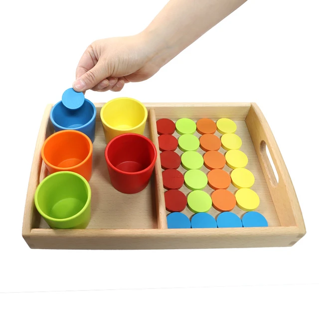 Montessori brinquedo sobreposição cartão lógica jogo jogos de