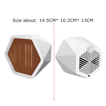 

Hot Heater Household Desktop Heater Small Mini Electric Heater Electric Heater Heater Mini Portable Heater Adjustable Thermostat
