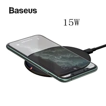 Беспроводное зарядное устройство Baseus Qi для iPhone 11 Pro Xs Max X 15 Вт быстрая Беспроводная зарядная площадка для samsung S10 S9 Xiaomi Mi 9