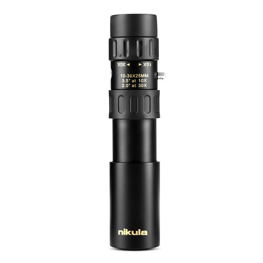 

10-30x25 Zoom Monocular Precise Telescope Portable Binoculo Hunting Optical Prism Scope Outdoor Traveling Telescope Home Decors