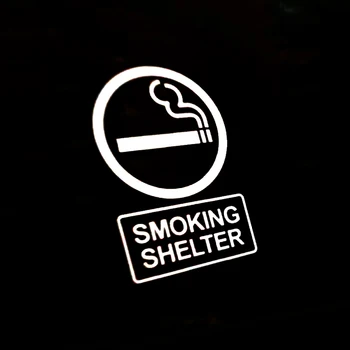 

13.1*10cm SMOKING SHELTER car vinyl decal vehicle bike graphic bumper sticker Warning slogan Car Sticker