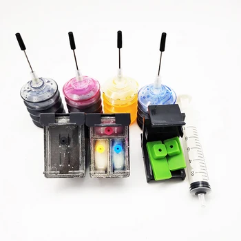 

Vilaxh 62xl Refillable Ink Cartridge Replacement For HP 62 Xl Envy 5540 5640 7640 5646 5541 5740 5742 5745 200 250 Printer