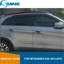 Car styling Acrylic Window Wind Deflector Visor Rain Sun Guard Vent For Mitsubishi ASX 2013 2014 2015 2016 2017 2018 SUNZ