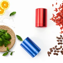 Мини алюминиевый прямой Герметичный портативный чайный контейнер для кофе маленькая банка милый чайный держатель для салфеток современный чайный ящик для хранения в путешествии