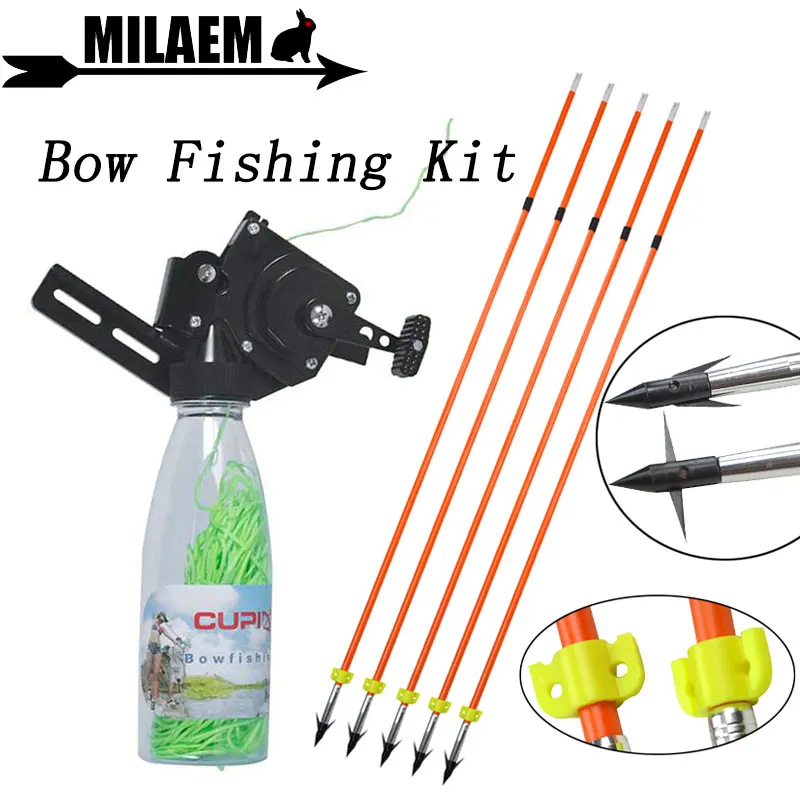 

Archery Fishing Kit Fishing Rope Pot 40m Fish Rope With Fish Arrow Compound Recurve Bow Fishing Tackle Shooting Accessories
