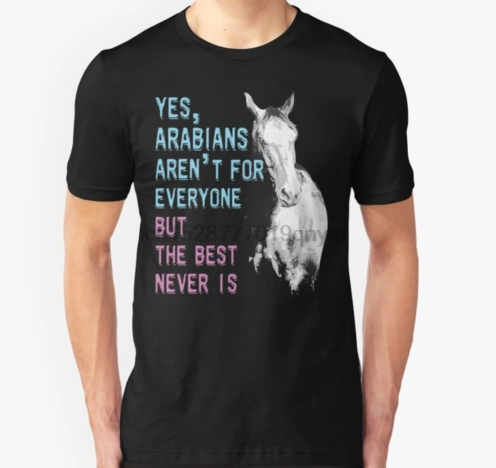 Men tshirt Arabian Horse T Shirts Shirt Printed T-Shirt tees top |