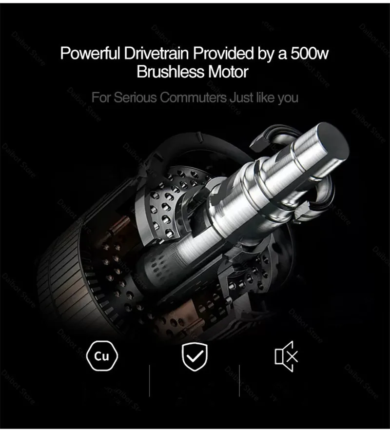 Foldable E Scooter 2 Wheels Electric Scooters With Front BagPhone Holder 10'' 500W 10Ah EU Stock Electric Scooter Adults (19)