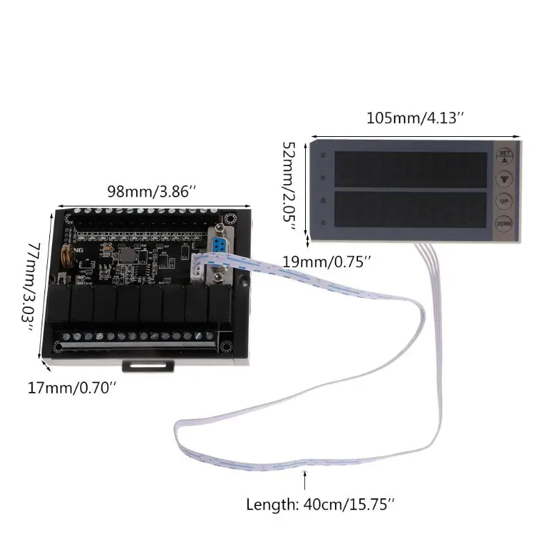 PLC FX1N-20MR и рельсовый Тип корпуса и PLC дисплей релейный модуль задержки пуска модуль 10-28 в и Прямая поставка