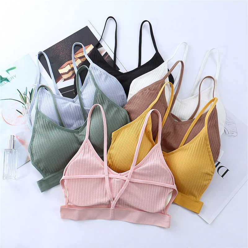 

French Lingerie Female Bra Beauty Back Wrapped Chest Tube Top Cross-proof Chest Pad Sexy Bra