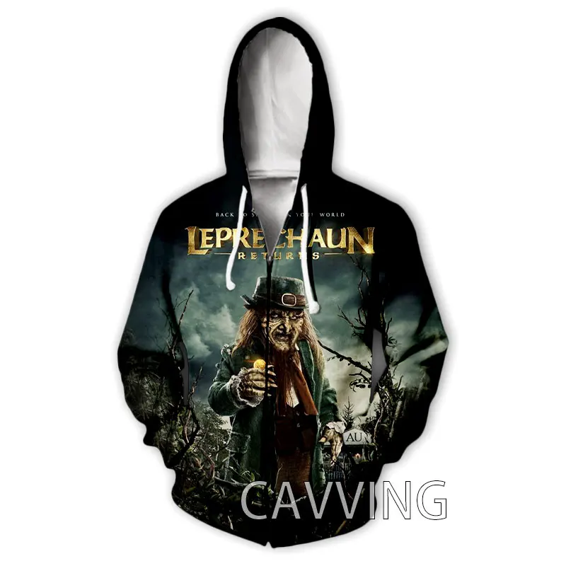 

CAVVING 3D Print Leprechaun Movie Zipper Hoodies Zip Up Hooded Sweatshirt Harajuku Hoodie Hip Hop Sweatshirt for Men/women