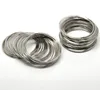 Steel Wire Memory Beading Bracelets Components Round silver color 5.5cm-6cm Dia, 30 Loops ► Photo 3/3
