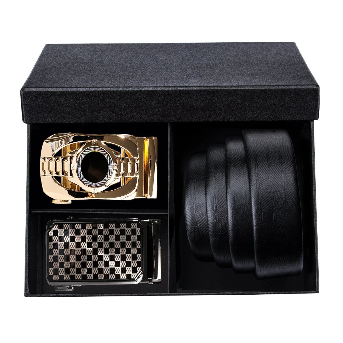 

Fashion Designer Buckle Belts For Men High Quality Genuine Leather Automatic Buckle with gift box DiBanGu