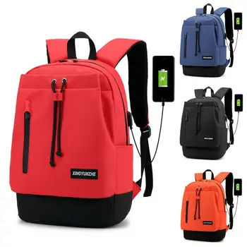 

Waterproof Backpack Women Mens School Bags USB Charge Travel Laptop Shoulder Bag