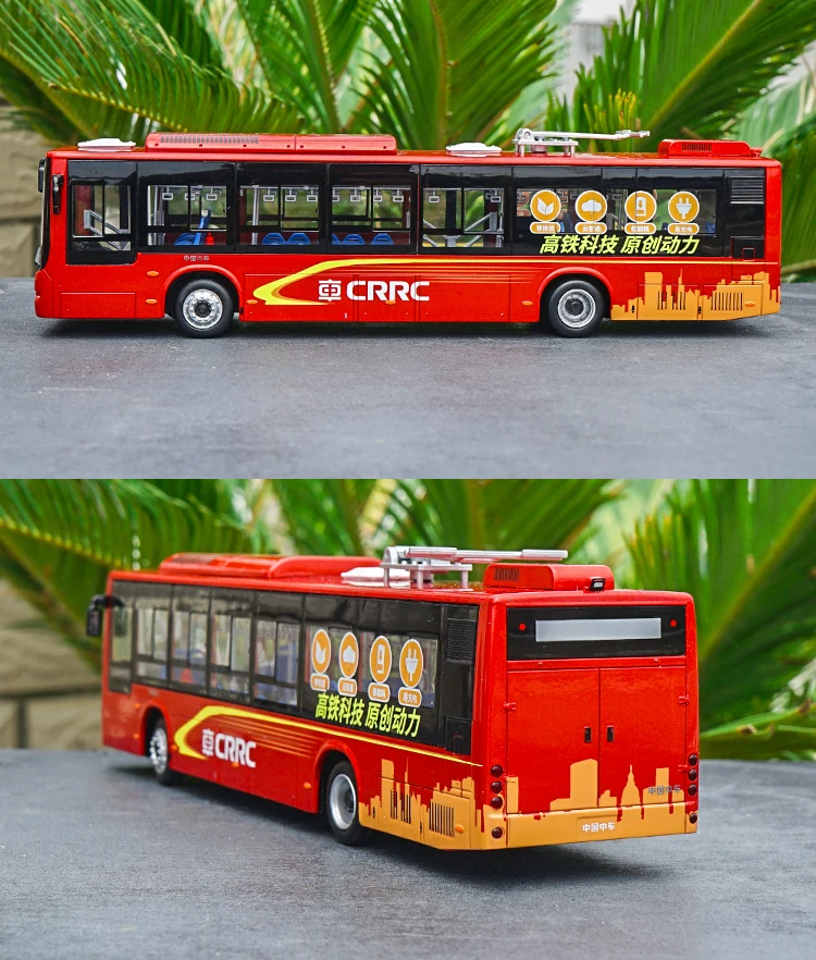 Классический цинковый сплав 1:42 Китай CRRC Хунань CRRC модель автобуса с небольшим подарком