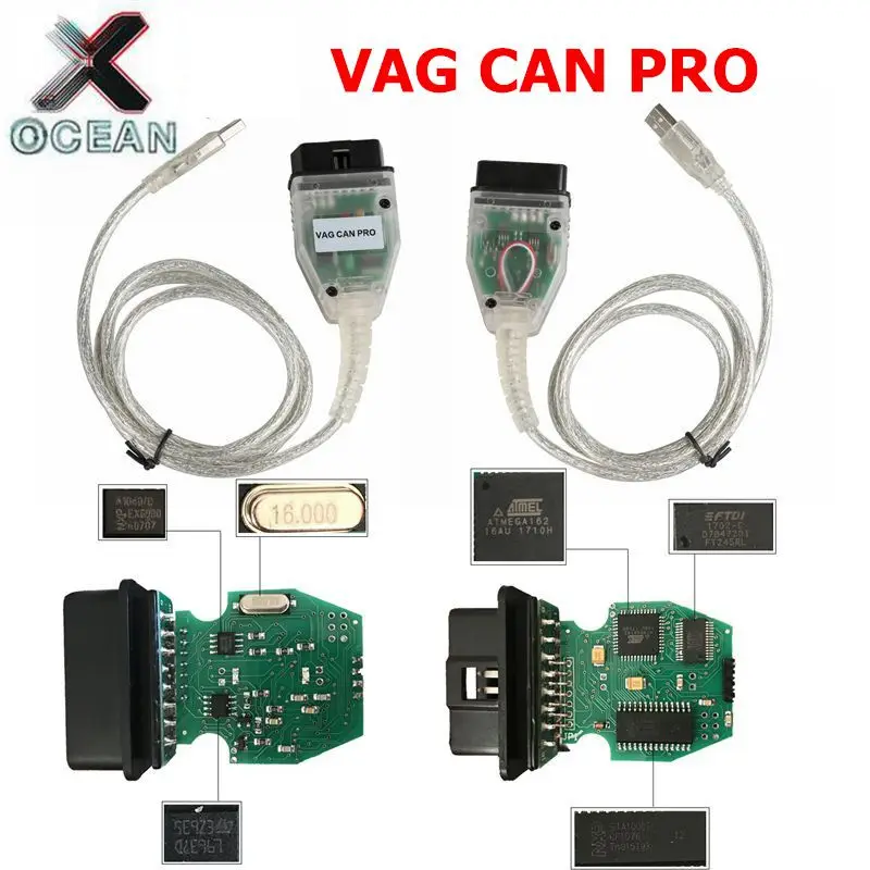 Высокое качество VAG CAN PRO CAN BUS+ UDS+ K-line S.W версия 5.5.1 VCP сканер и ODIS obd2 диагностический сканер инструмент