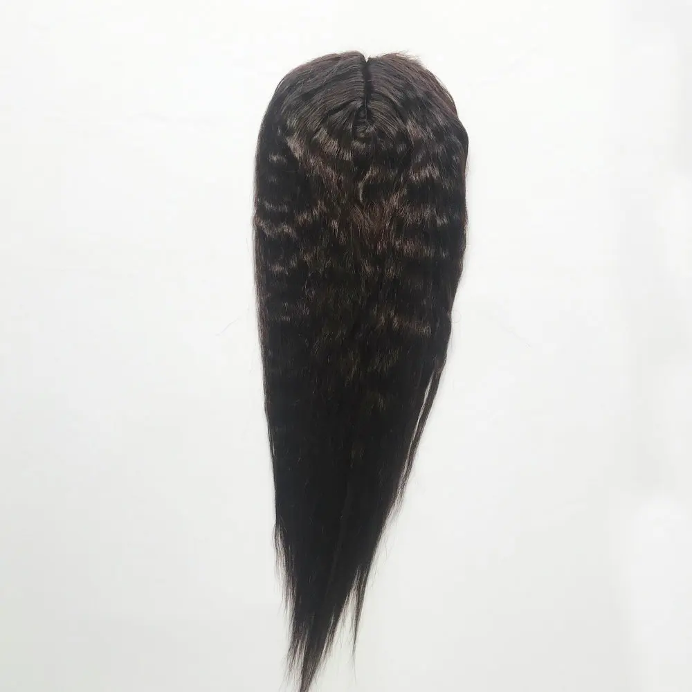 Adorable Synthetic Hair Extension WET&WAVY 4PCS+1 Set /20-24inch Weave Bundles With Closure Natural Color African American Afro
