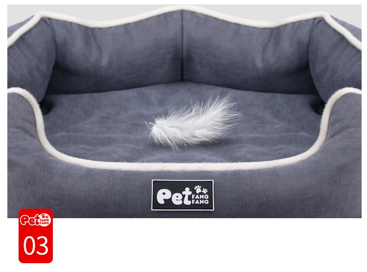 Four Seasons Pet Kennel Soft Velvet Pet Nest For Cats Dogs Washable Pet Dog Sleeping Mat Memory Cotton Dogs Sofa Bed Cats Nest (6)