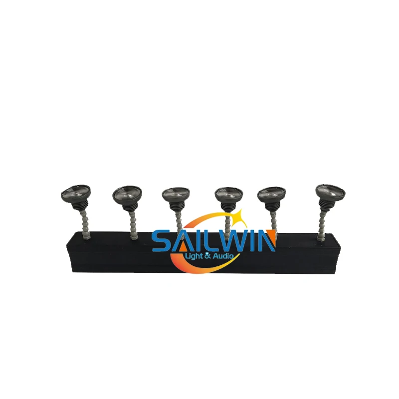 

5W*6 30W 6 Head DMX LED Pinspot Light Warmwhite/Coolwhite Chargable Battery Powered Wireless For Wedding Party Club