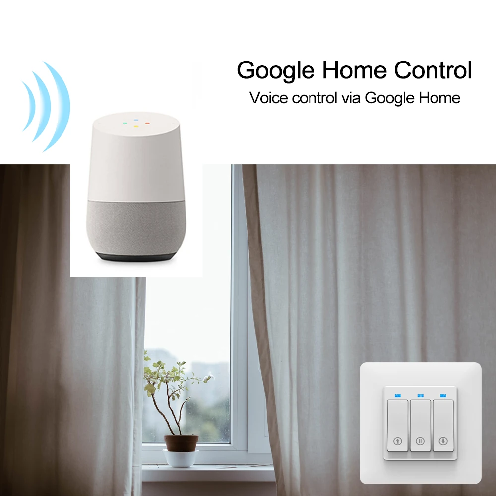 WiFi умный переключатель для занавесок Smart Life Tuya для электрического моторизованного занавеса жалюзи работает с Alexa и Google Home