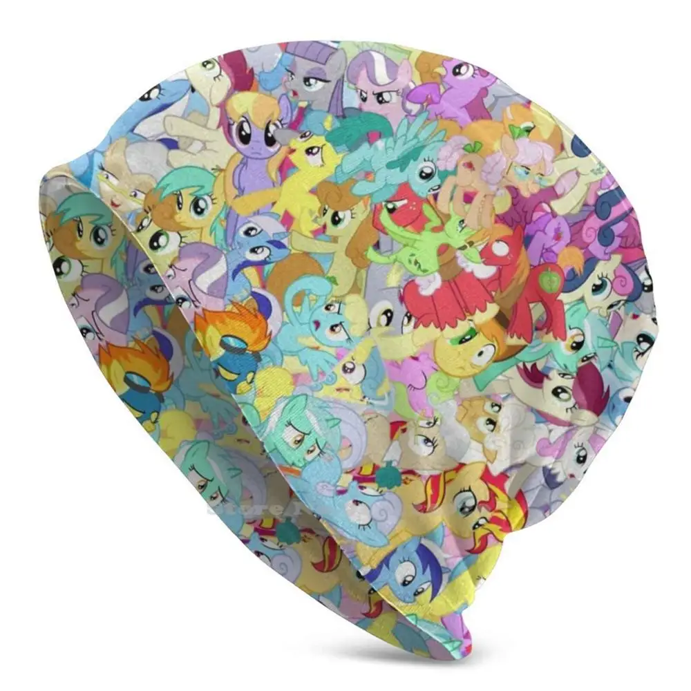 Sfondo Pasticcio Nuovo Autunno Inverno Berretto Skullies Berretti Lyra Bonbon Derpy Cheerilee My Little Brony Vector Background