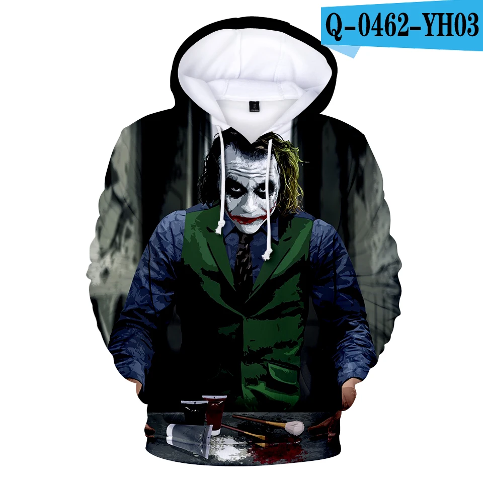Креативные новые свитшоты мужские брендовые толстовки Джокер 3D с принтом