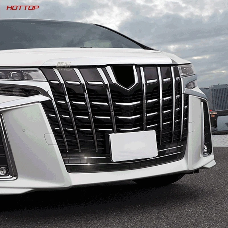 Внешние аксессуары для Toyota Alphard Ah30 Sport Edition из нержавеющей стали Передняя головка Нижняя решетка воздухозаборника отделка