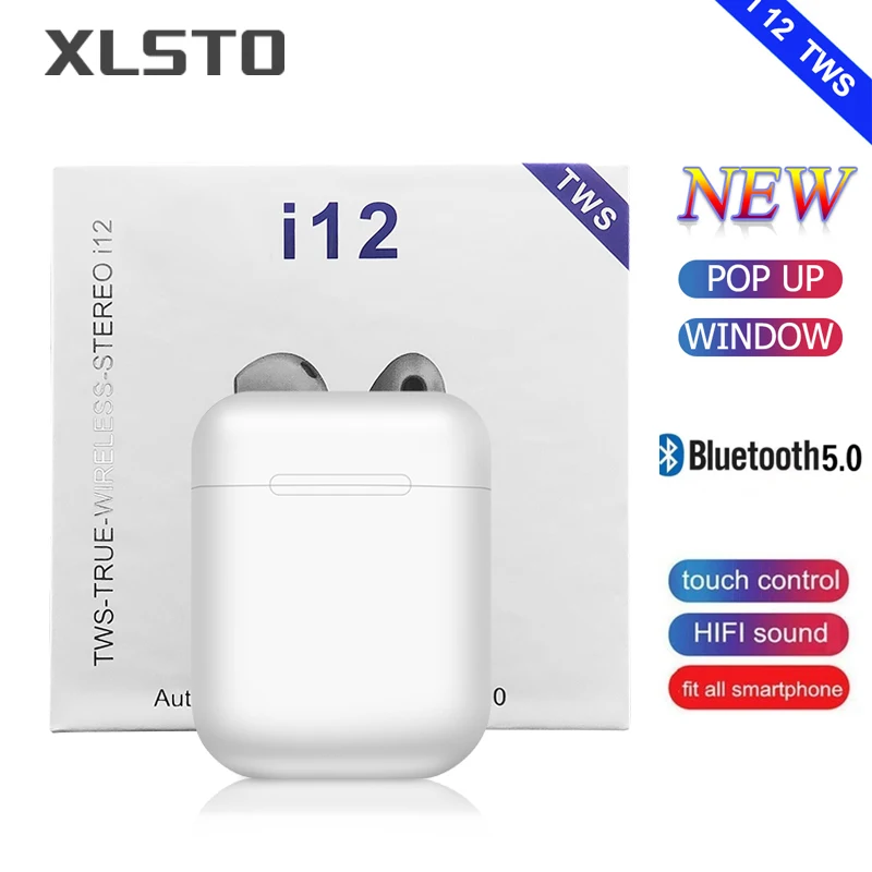 2019 i12 tws Беспроводные Bluetooth 5 0 наушники с сенсорным управлением воздушные 1:1 мини
