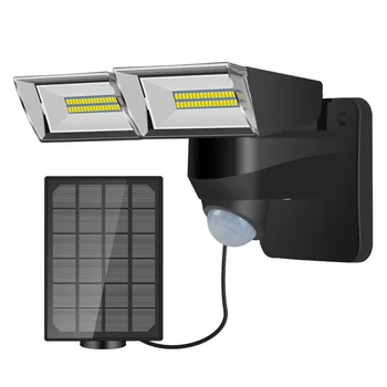 

Adjustable Dual Heads LED Solar Light Solar Motion Sensor Wall Light Outdoor Garden Lamps Solar Powered Security Lamp for Yard