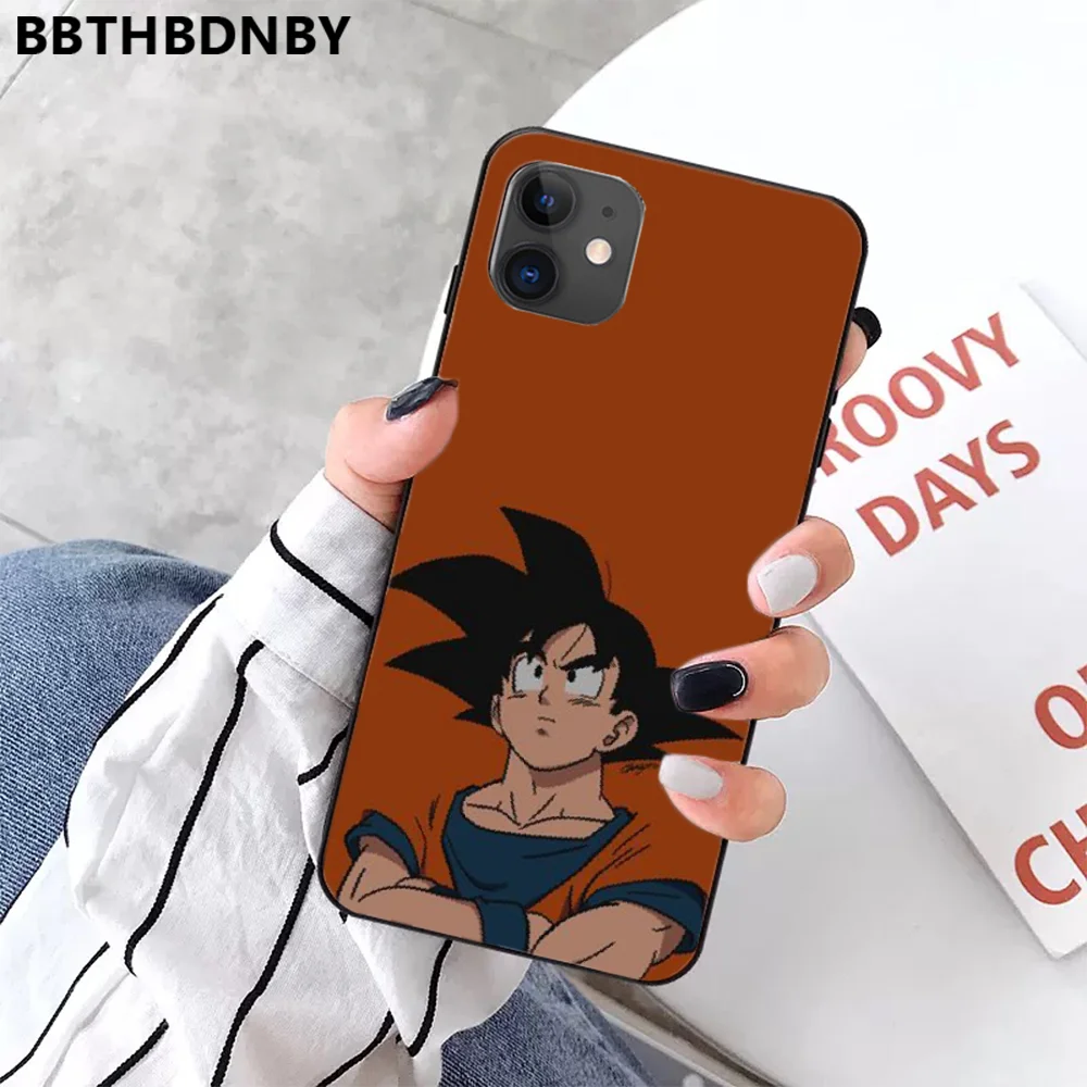 Черный ТПУ чехол для телефона iphone 11 pro max x xs xr 7 8 plus 6 6s 5 5s 5se японского аниме