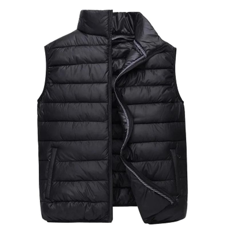 Promotion ZOGAA Winter Sleeveless Jacket for Men Casual Warm Solid Parkas Vest Male Slim Fit Zipper Work Vests Waistcoat Plus Size S-4XL