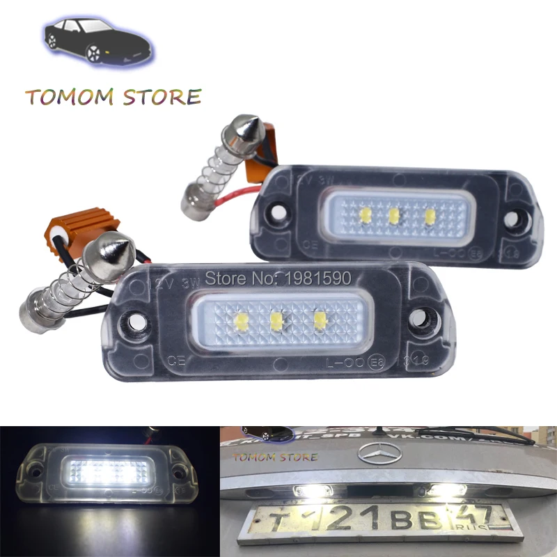 

led rear number plate lights canbus no error for Mercedes Benz ML Class W164 W163 W251 X164 ML63 ML550 ML500 ML320 ML450 GL550