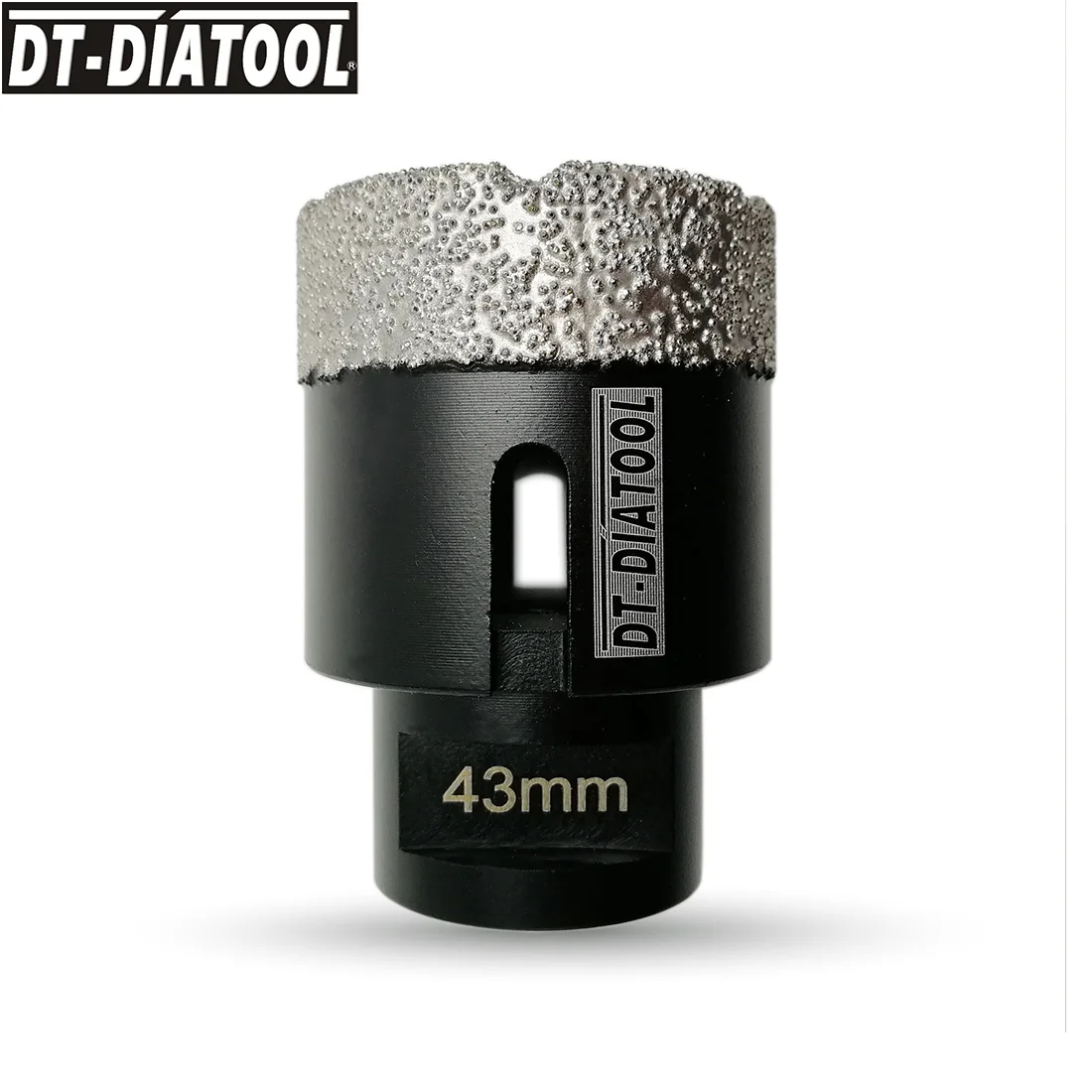 DT-DIATOOL 1pc M14 Dia 43mm Dry Vacuum Brazed Diamond Drilling Core Bit Ceramic Tile Hole Saw Granite Marble Stone Drill Bit