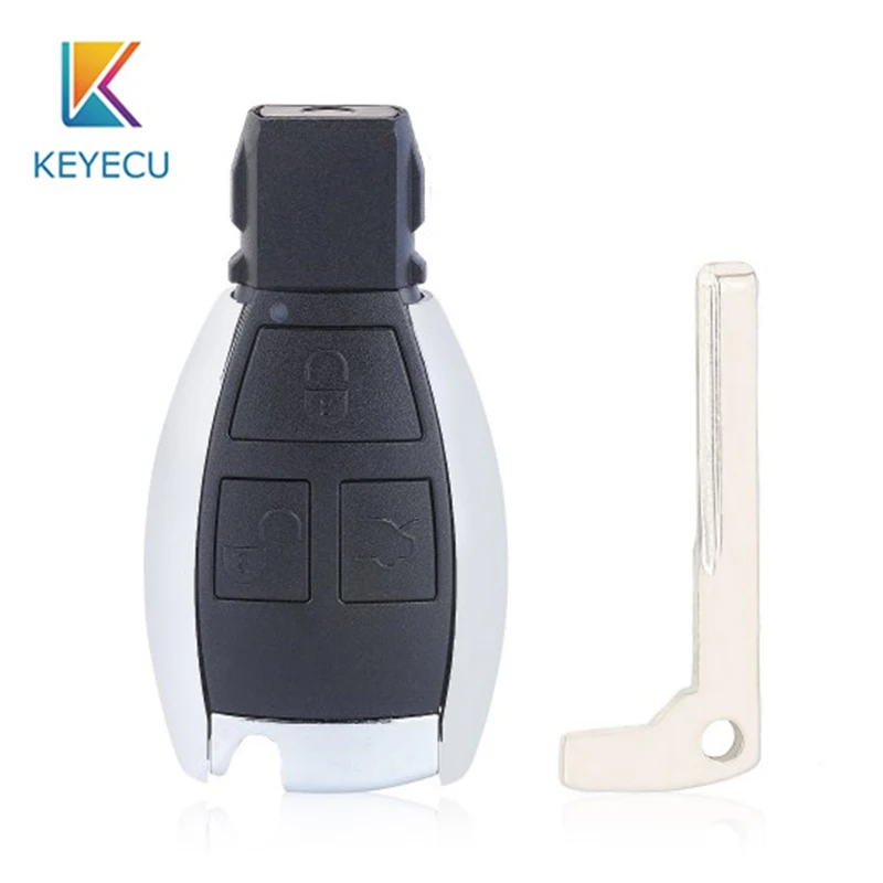 KEYECU обновленный дистанционный умный Автомобильный ключ 3 кнопки брелок для MB Mercedes Benz CLS C E S W124 W202