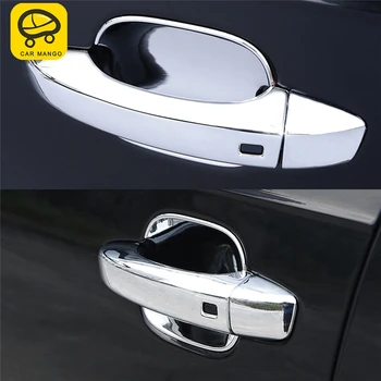 

CARMANGO for Audi Q7 4M 2016 2017 2018 Car Styling Gate Door Handle Door Bowl Cover Trim Frame Sticker Exterior Accessories