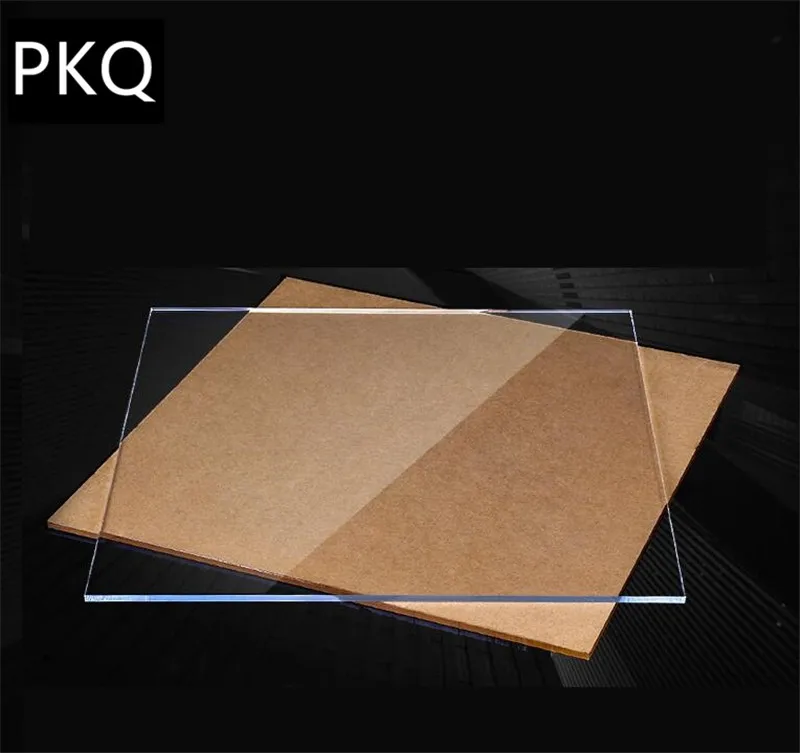 

5pcs 5 sizes Clear Acrylic Perspex Sheet Cut Plastic Sheet Transparent Board Perspex Panel Thickness 1mm