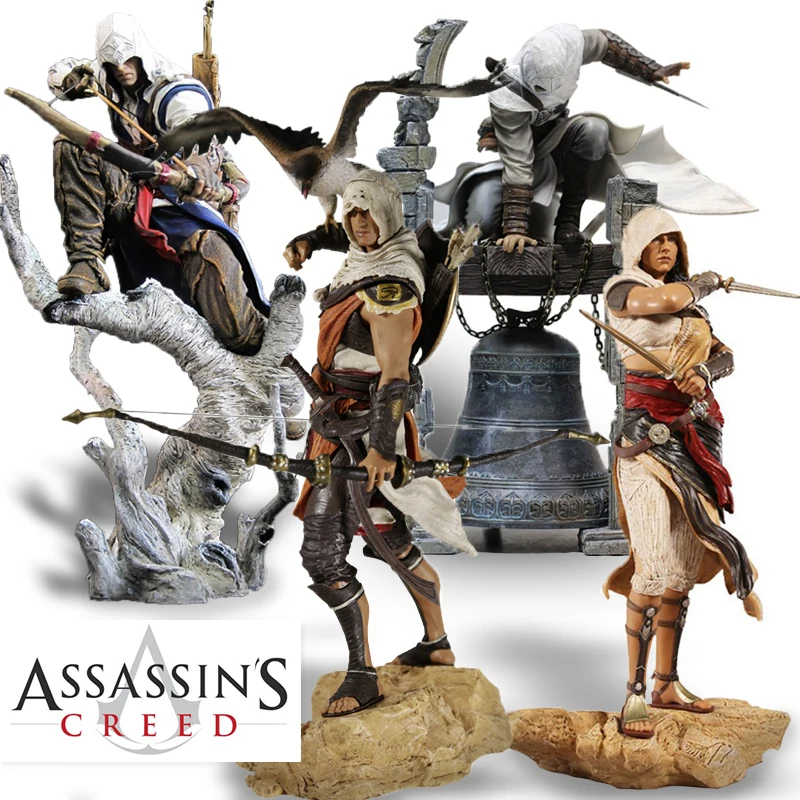 Новинка 25-28 см Creed originis Bayek Aya Altair legendary assassin ПВХ Фигурки Коллекционная модель игрушки подарки