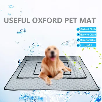 

Dog Canine Pet Bed Cooler Mat Pad Cool Oxford Cloth Pet Oxford Pad Cushion Summer Soft Dog Sleeping Bed Mat Useful Car House Mat