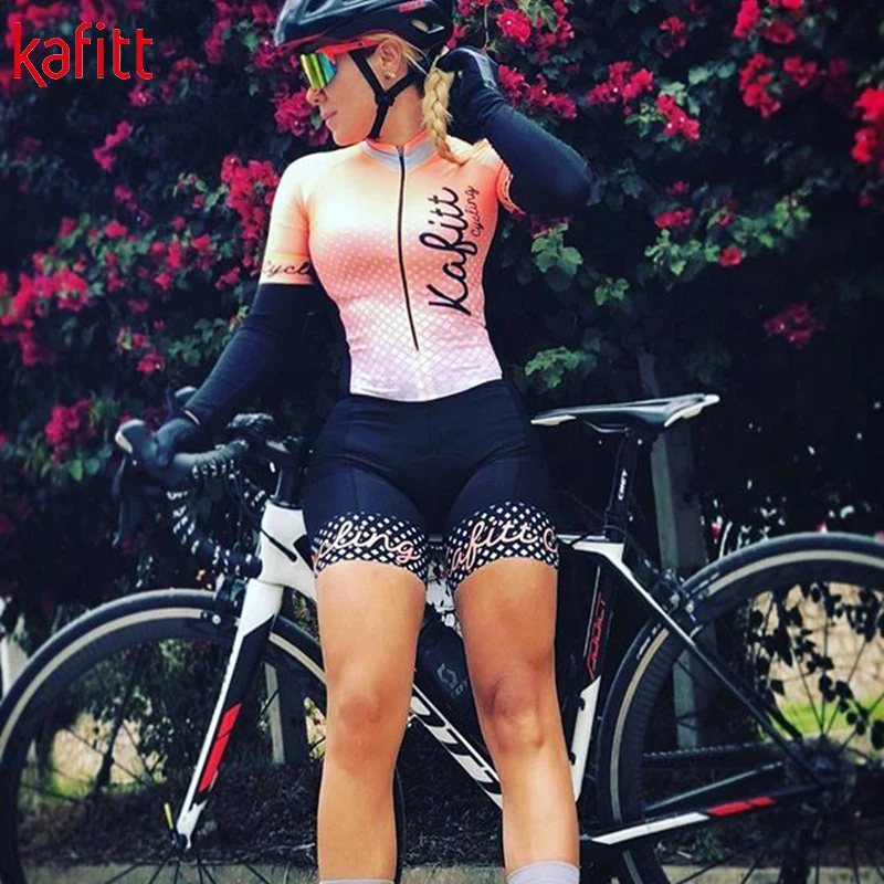 Триатлоновые колготки kafitt pro летние спортивные женские трикотажные костюмы с