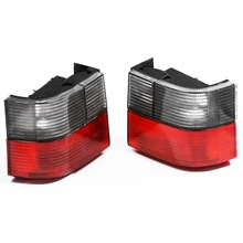 Cubierta de lámpara de luz antiniebla trasera, lente de luz de señal de frenado, lámparas ahumadas de Faro de cola rojo para VW Transporter Caravelle T4 1992-2004