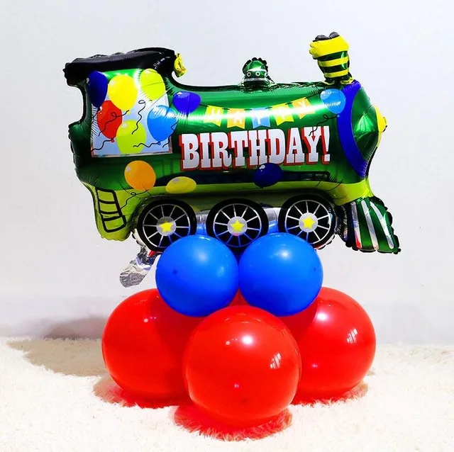 Car Ballons Truck Train airplane Foil Balloon police Globos Gift Happy Birthday Boyss Party Decorations Favor Kids car car balls - Цвет: 1pc