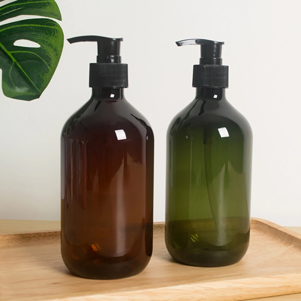 4X Bathroom PET Lotion Container Pump Bottle Bath Liquid Soap Shampoo Dispenser Refillable 500mL | Красота и здоровье