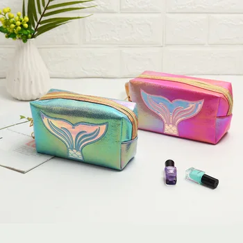 

Makeup Bag Mermaid tail Wholesale Dropshipping Lady Women Cosmetic Bag Organize Bags Makeup Case Cute Fashion Travel