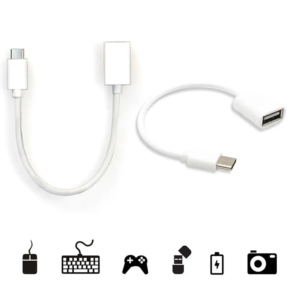 Кабель для передачи данных от type-C до USB2.0 MacBook внутренний, Открытый 16 см/6,3 дюйма удлинитель данных Белый Кабель-адаптер