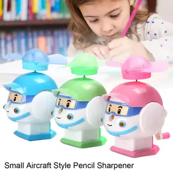 

Kids Hand Held Manual Pencil Sharpener Cute Plastic Small Fan Sharpener School Stationery For Students Kids School Supply
