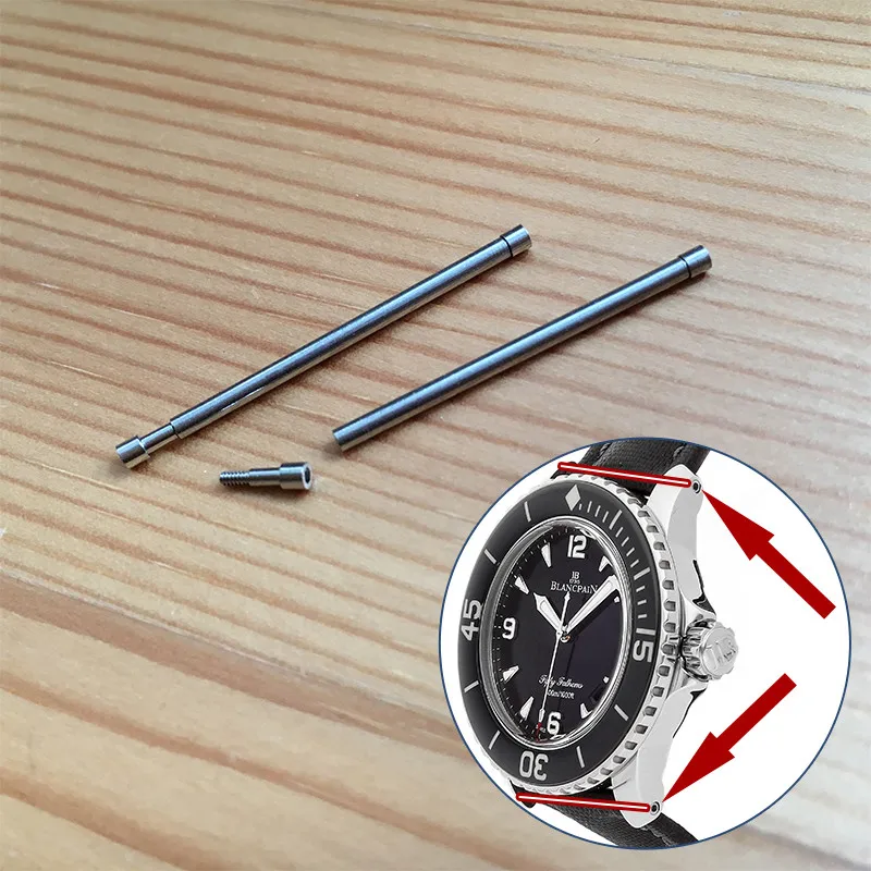 Asta Per Orecchio Con Barra A Vite Esagonale Interna In Acciaio Per Orologio Originale Blancpain Bp Fty Fathoms