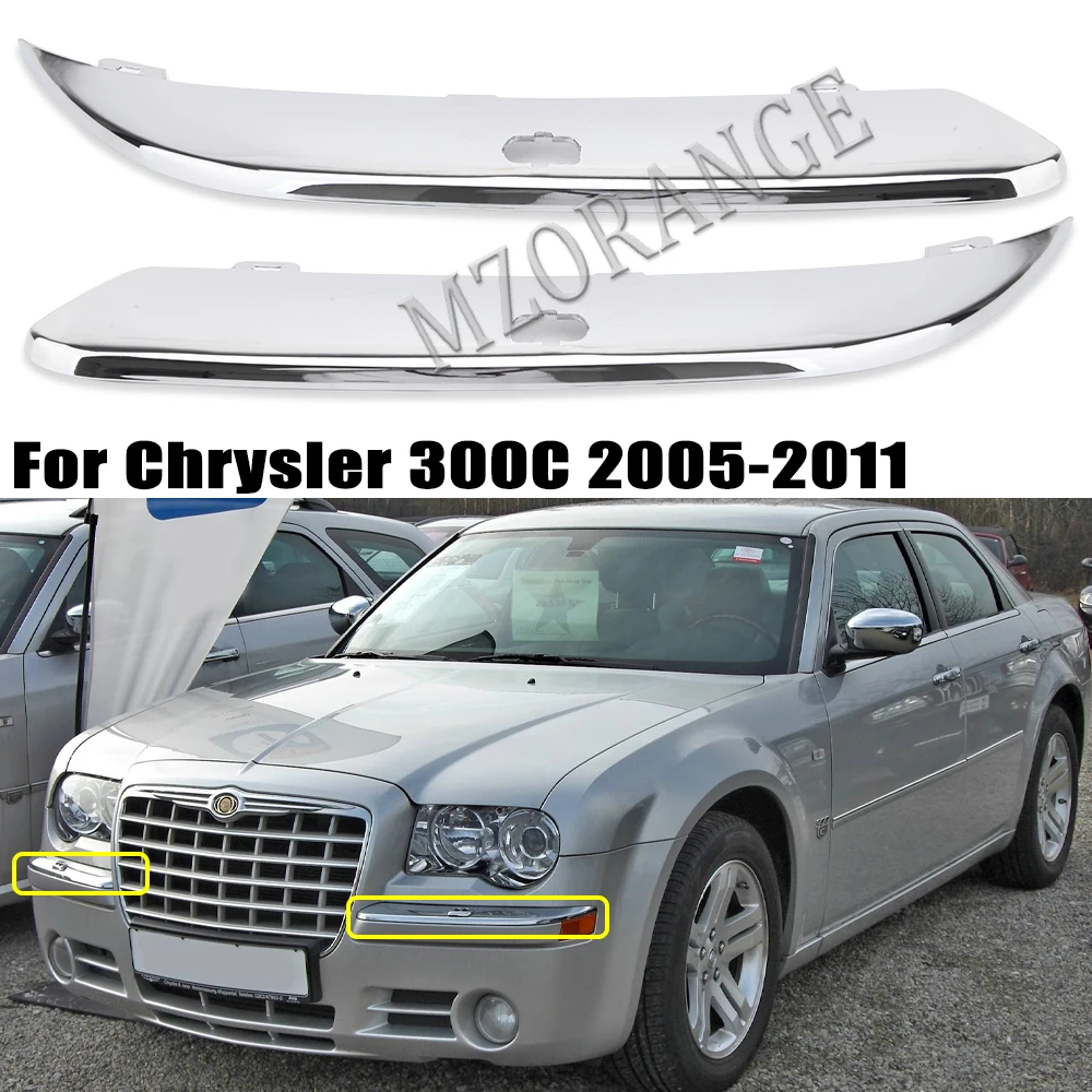 Para Chrysler 300C 2005-2011 Cromo Moldura Parachoques delantero izquierda 4805937AA 