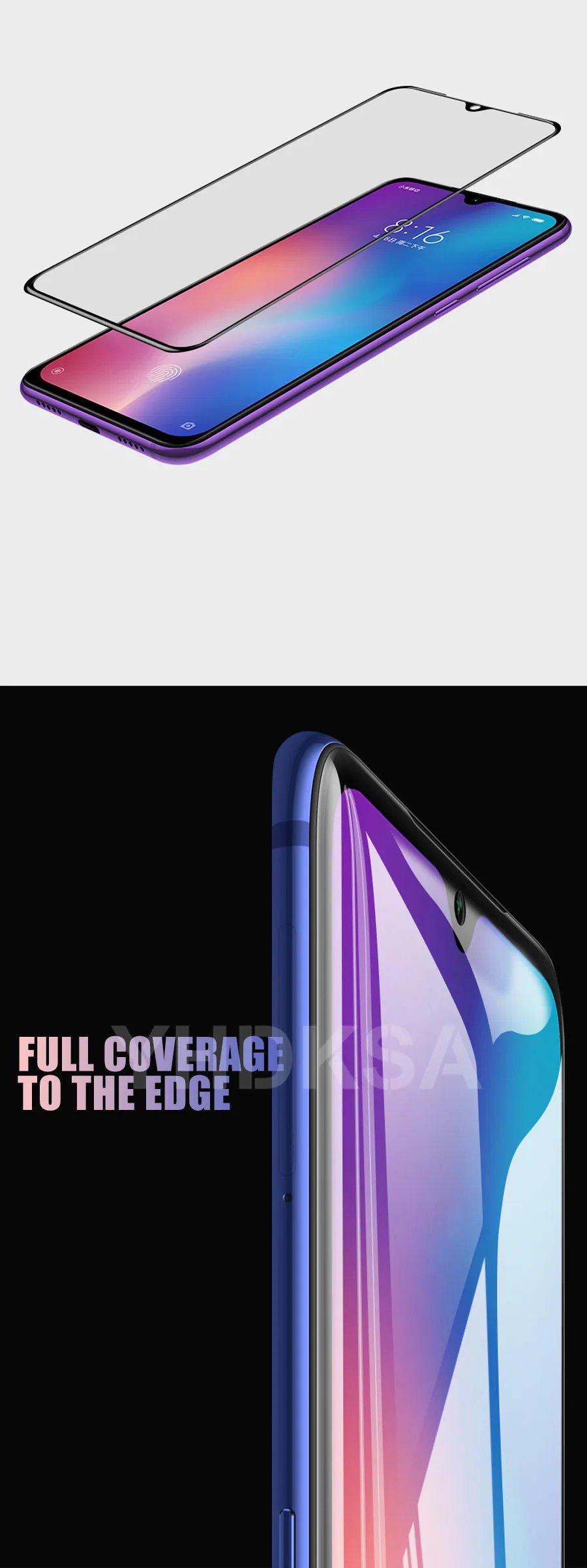 9D закаленное стекло на Xiaomi mi 9 CC9 CC9E mi 8 SE A1 A2 A3 Lite Pocophone F1 Защитная пленка для экрана