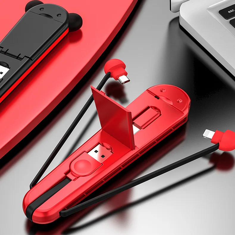 3 в 1 Многофункциональный usb-кабель для мобильного телефона Micro USB type C зарядный кабель для iPhone зарядный кабель мобильного телефона держатель