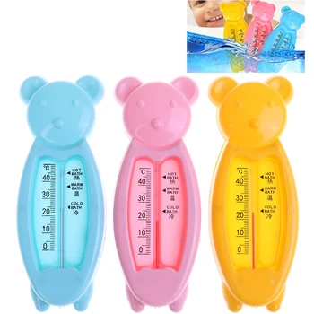 

Cartoon Floating Lovely Bear Baby Water Thermometer Kid Bath Thermometer Toy Infant Toddler Plastic Tub Water Sensor Thermometer